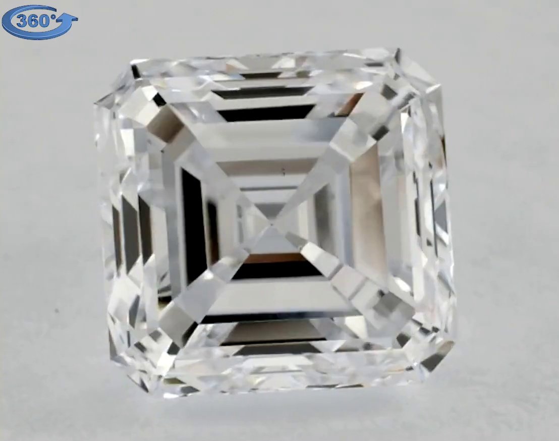 2.01ct G VS2 Very Good Cut Asscher Diamond