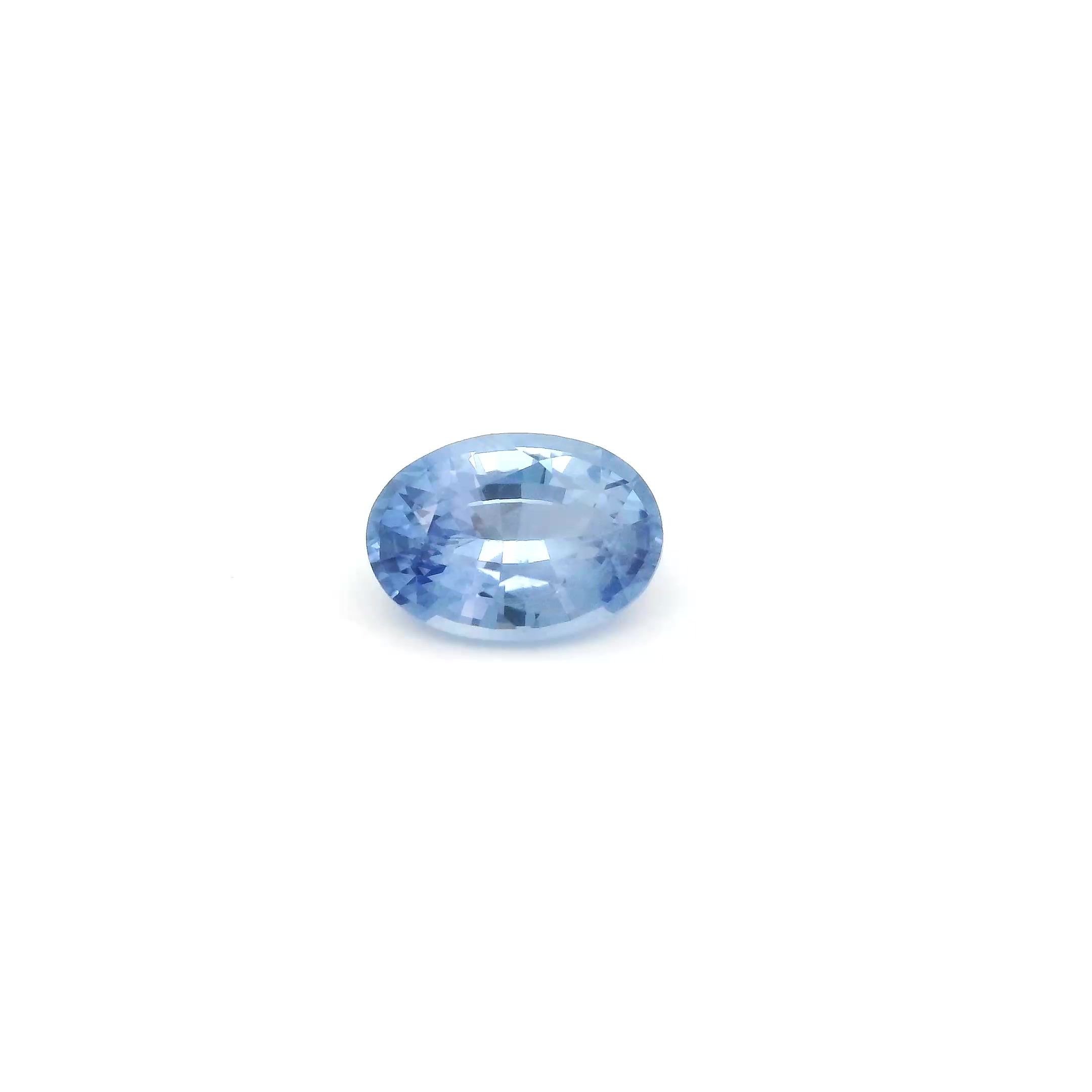 0.99 Carat Blue Oval Sapphire