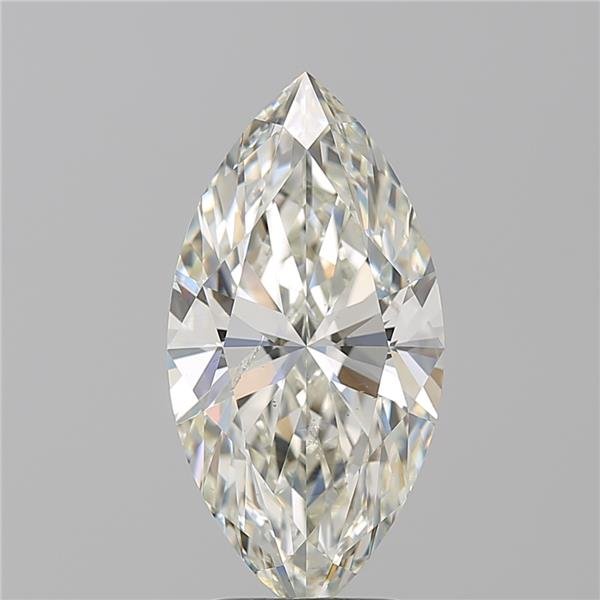 3.01ct K SI2 Rare Carat Ideal Cut Marquise Diamond