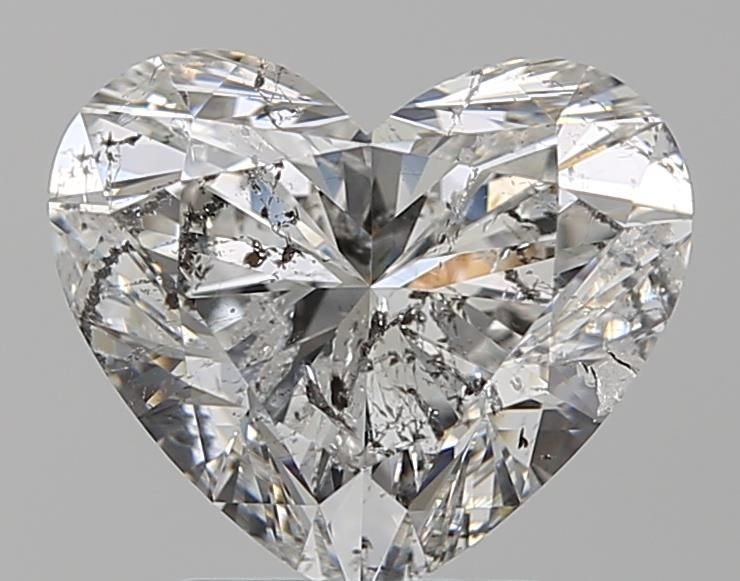 2.21ct F SI2 Rare Carat Ideal Cut Heart Diamond