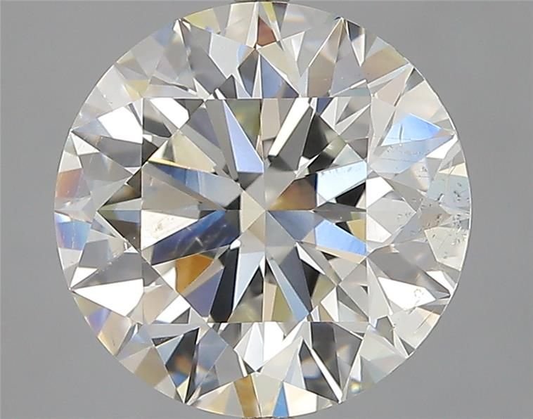 4.22ct I SI2 Rare Carat Ideal Cut Round Diamond