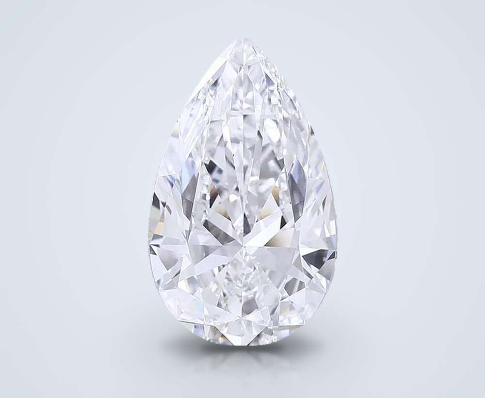 6.53 Carat Pear Lab Diamond