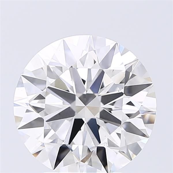 3.29ct D VS2 Rare Carat Ideal Cut Round Lab Grown Diamond