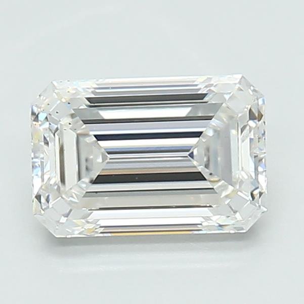 1.06ct D VS2 Rare Carat Ideal Cut Emerald Lab Grown Diamond