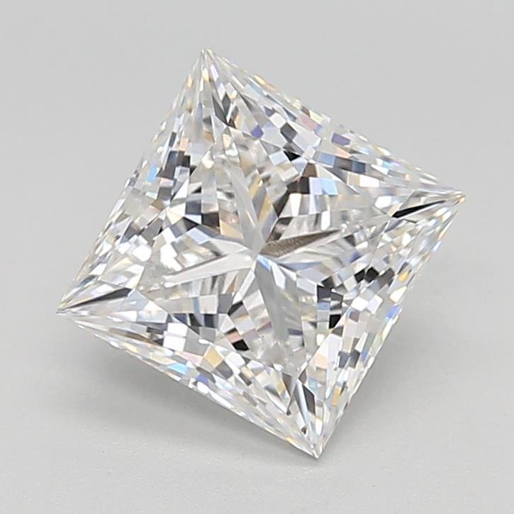 3.04ct F VS1 Rare Carat Ideal Cut Princess Lab Grown Diamond