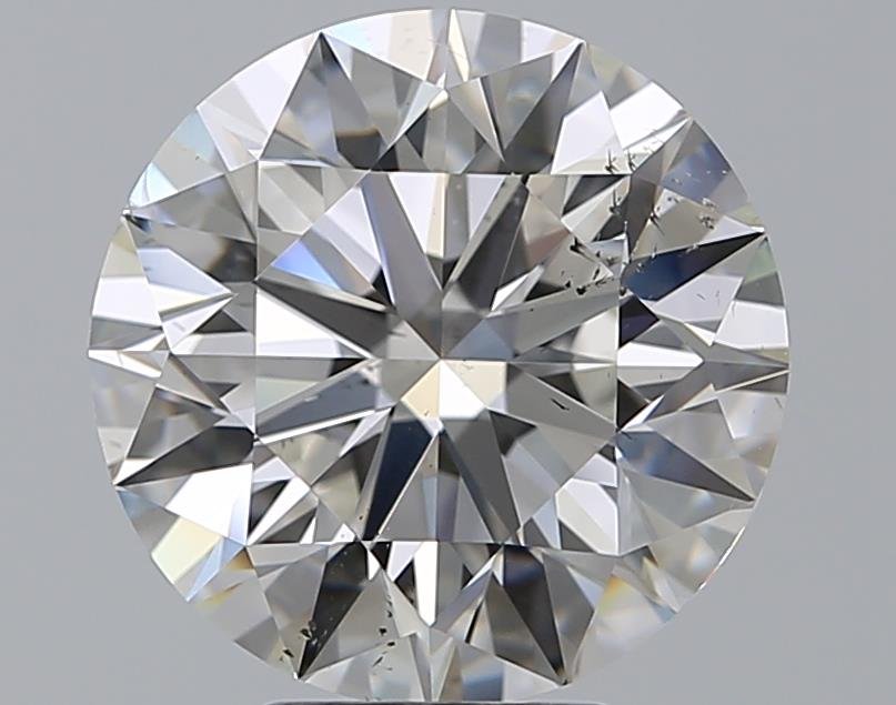 5.01ct F SI2 Rare Carat Ideal Cut Round Diamond