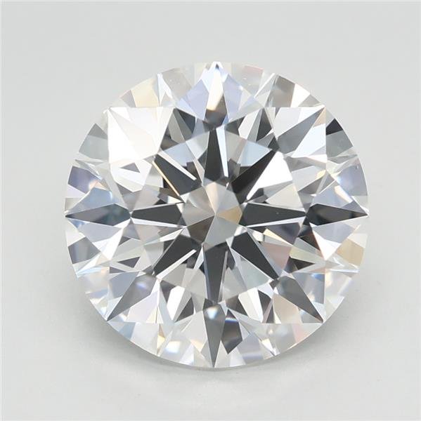 3.08ct E VVS2 Rare Carat Ideal Cut Round Lab Grown Diamond