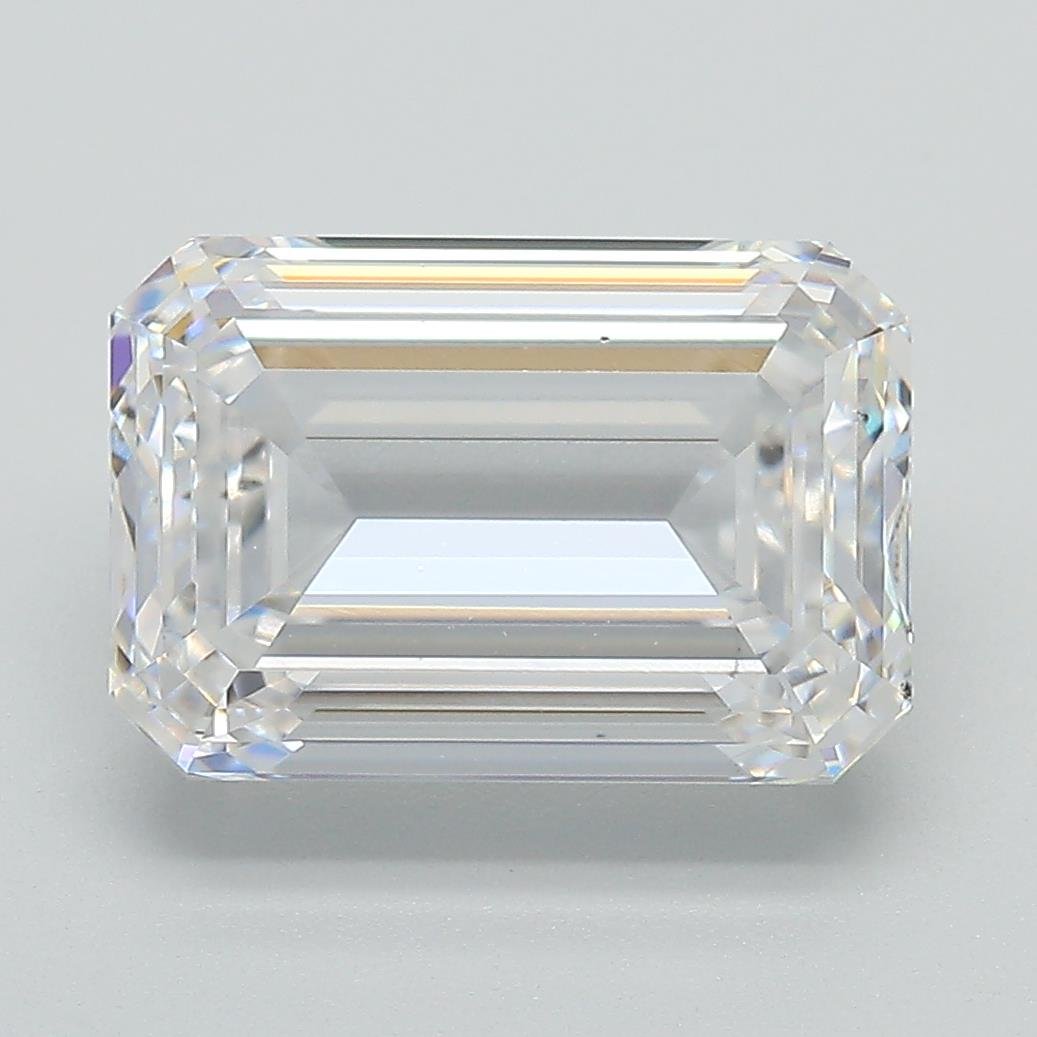 5.01ct E VS2 Rare Carat Ideal Cut Emerald Lab Grown Diamond