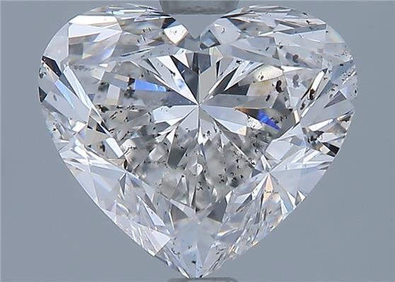 2.23ct F SI1 Rare Carat Ideal Cut Heart Diamond