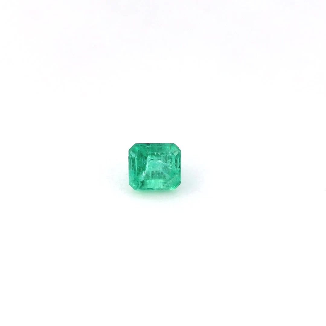 0.80 Carat Green Emerald-Cut Emerald