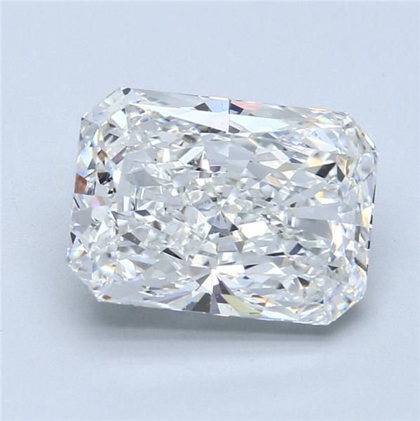 5.22ct G SI1 Rare Carat Ideal Cut Radiant Diamond