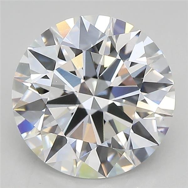 3.08ct D VVS2 Rare Carat Ideal Cut Round Lab Grown Diamond