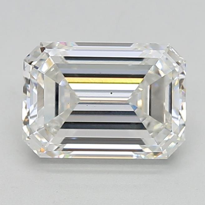 3.08ct F VS2 Rare Carat Ideal Cut Emerald Lab Grown Diamond
