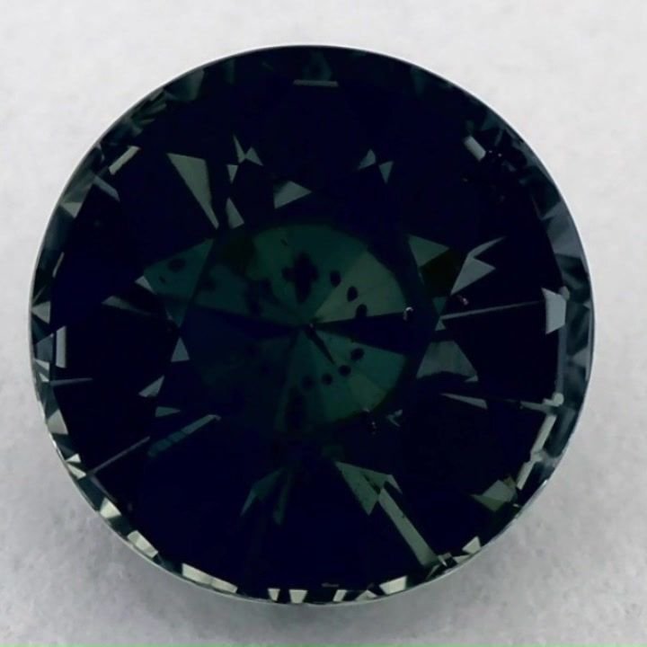 2.52 Carat Green Round Sapphire