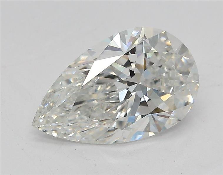 2.10ct F VS1 Rare Carat Ideal Cut Pear Lab Grown Diamond