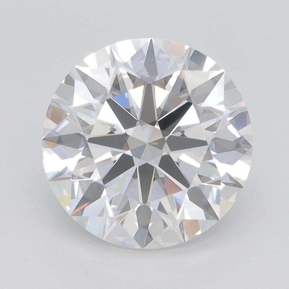 3.12ct E VVS1 Rare Carat Ideal Cut Round Lab Grown Diamond