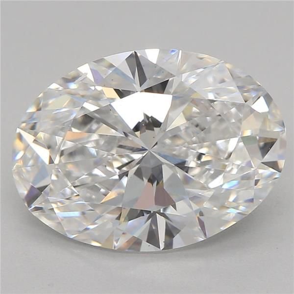2.59ct D VS2 Rare Carat Ideal Cut Oval Lab Grown Diamond