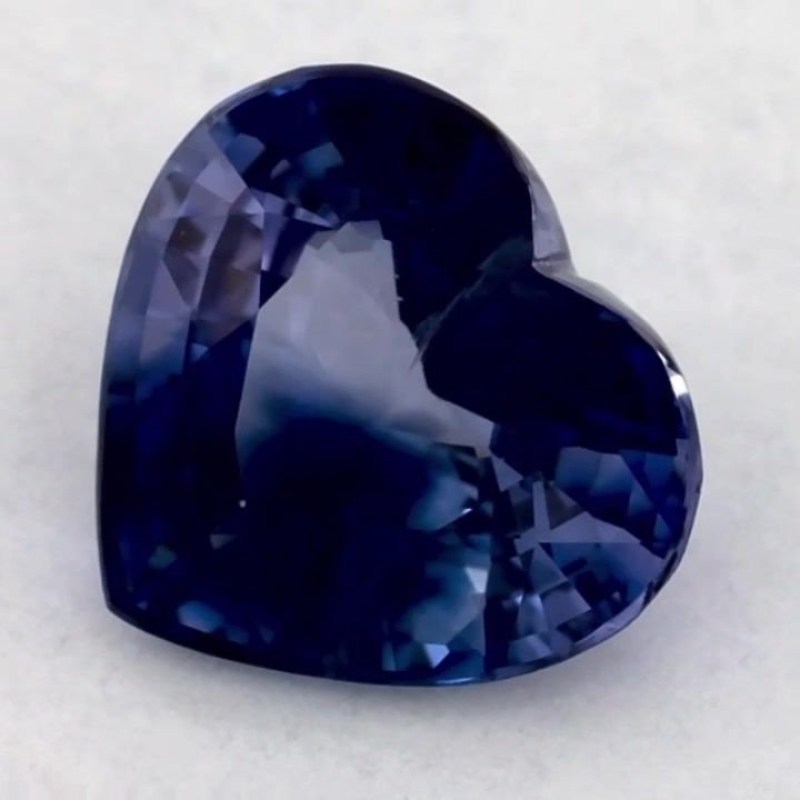1.54 Carat Blue Heart Sapphire