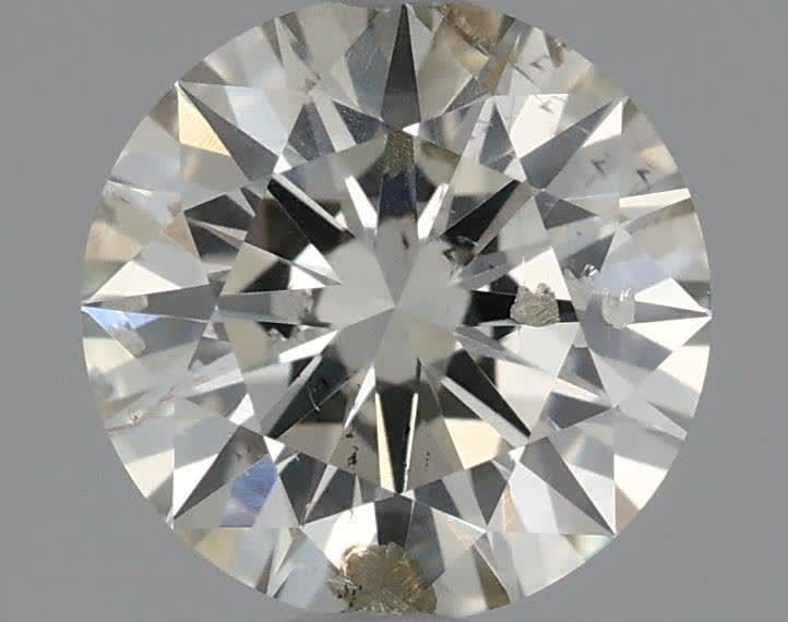 0.71ct K SI2 Rare Carat Ideal Cut Round Diamond