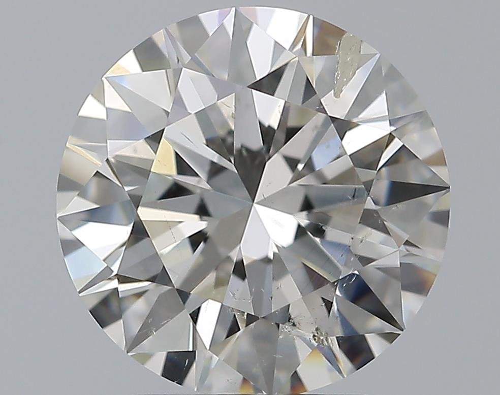 2.52ct H SI2 Rare Carat Ideal Cut Round Diamond