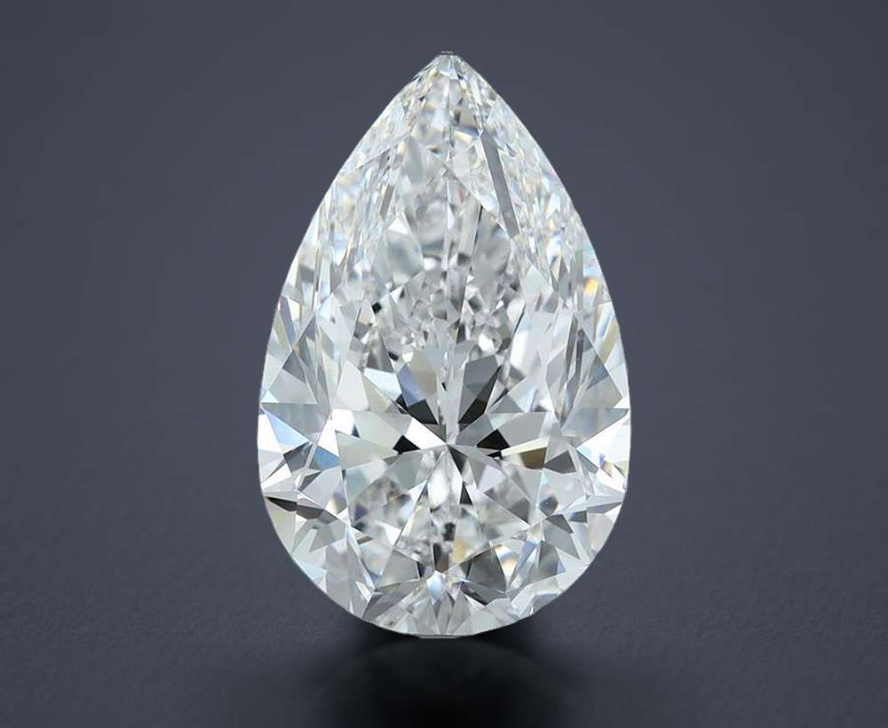 6.03 Carat Pear Natural Diamond