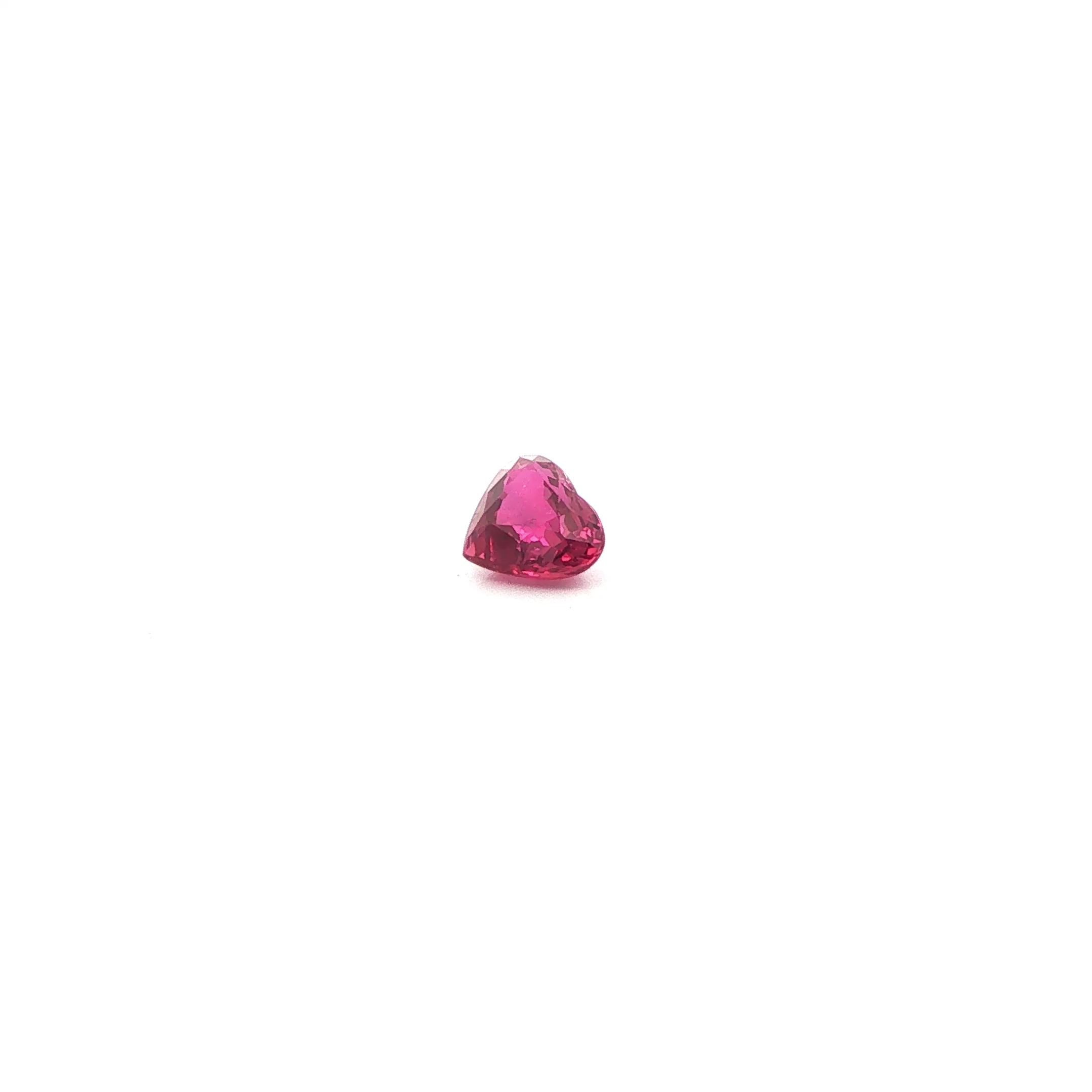 1.09 Carat Red Heart Ruby