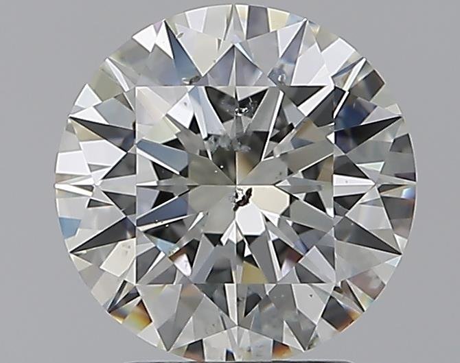 2.52ct J SI2 Rare Carat Ideal Cut Round Diamond