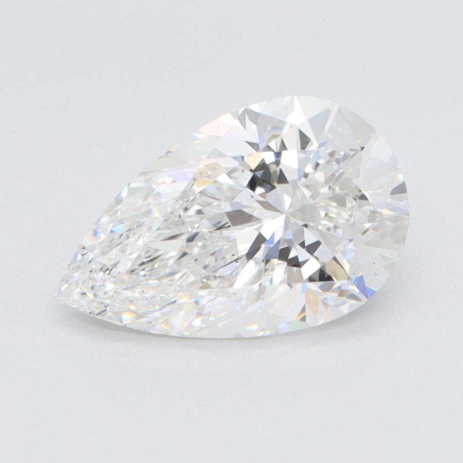 1.56ct E VS2 Rare Carat Ideal Cut Pear Lab Grown Diamond