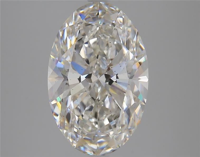 5.08ct H SI1 Rare Carat Ideal Cut Oval Lab Grown Diamond