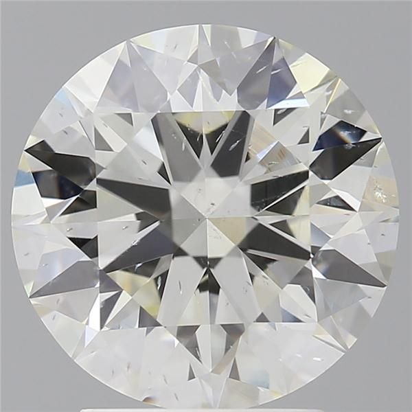 3.19ct K SI2 Rare Carat Ideal Cut Round Diamond