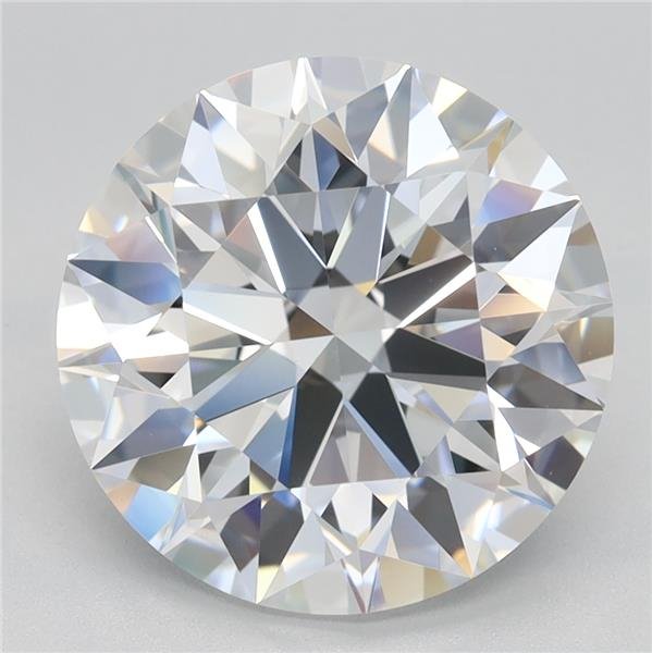 4.38ct D VVS2 Rare Carat Ideal Cut Round Lab Grown Diamond