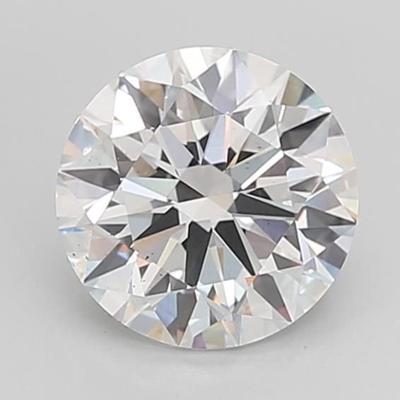3.08ct D VS2 Rare Carat Ideal Cut Round Lab Grown Diamond