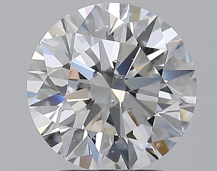 2.13ct D SI1 Rare Carat Ideal Cut Round Diamond