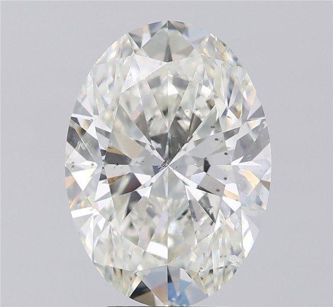 4.05ct H SI2 Rare Carat Ideal Cut Oval Diamond