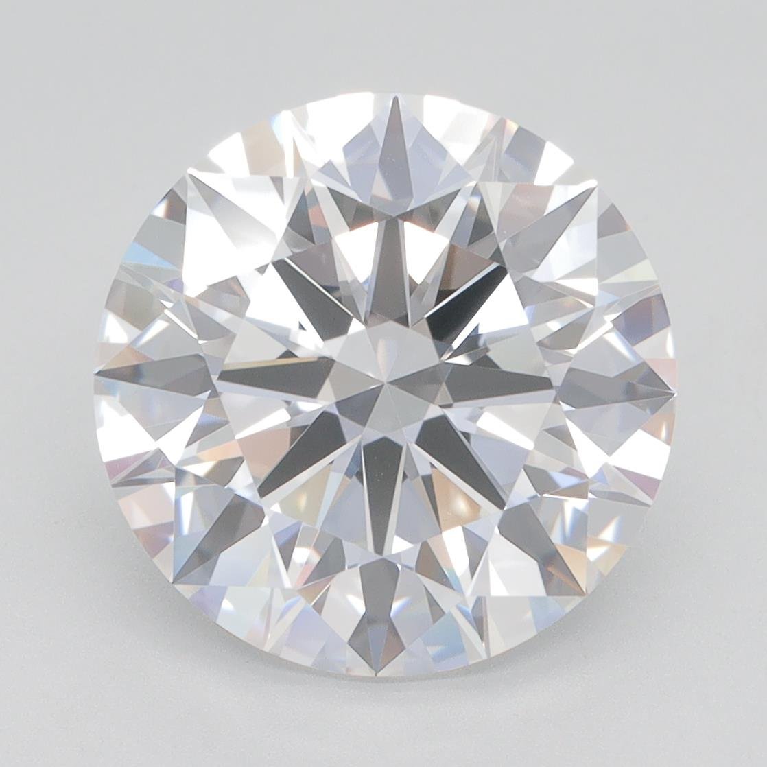 5.21ct E VVS2 Rare Carat Ideal Cut Round Lab Grown Diamond