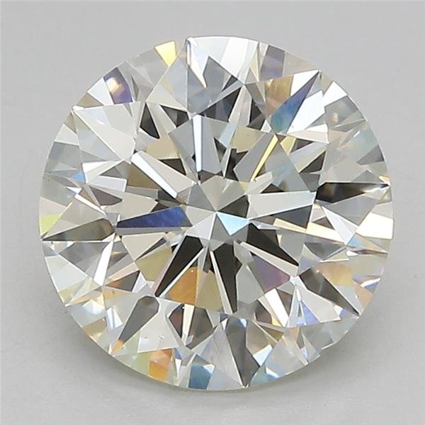 3.28ct J VS1 Rare Carat Ideal Cut Round Lab Grown Diamond