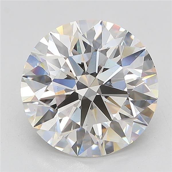 4.43ct F VS1 Rare Carat Ideal Cut Round Lab Grown Diamond