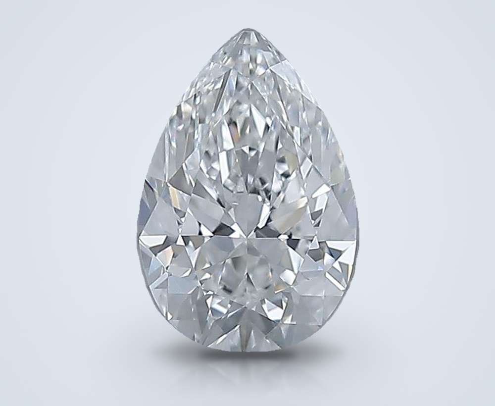 0.91 Carat Pear Natural Diamond