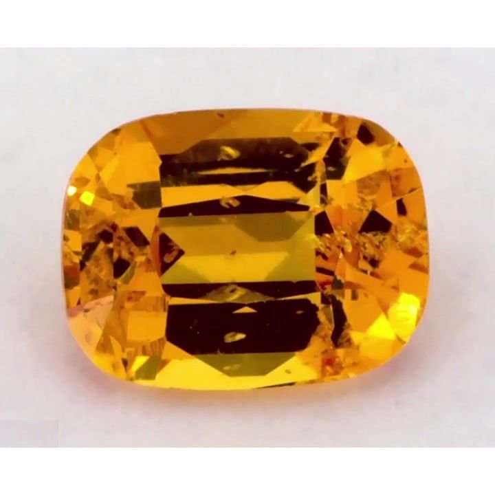 0.76 Carat Yellow Cushion Sapphire