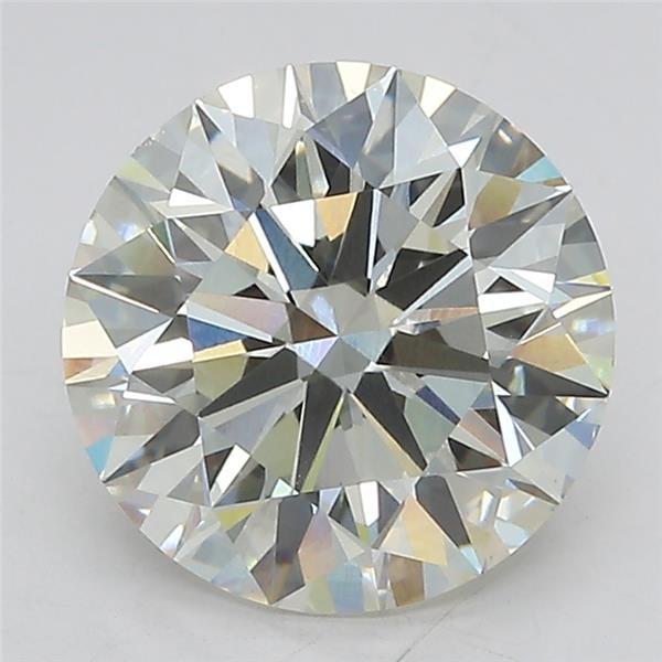 3.09ct J VS1 Rare Carat Ideal Cut Round Lab Grown Diamond
