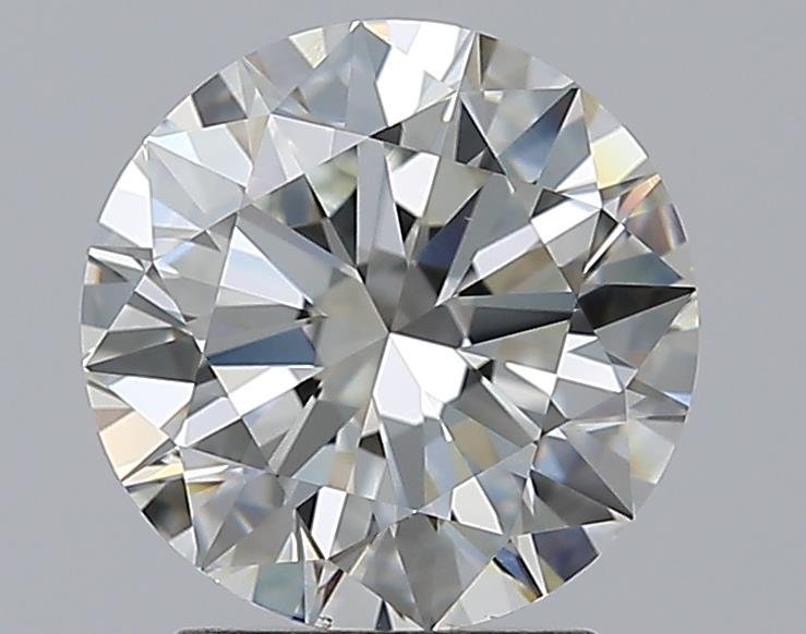 2.39ct J VS2 Rare Carat Ideal Cut Round Diamond