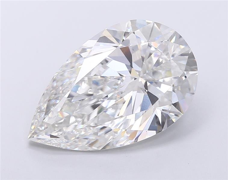 7.05ct F VS1 Rare Carat Ideal Cut Pear Lab Grown Diamond