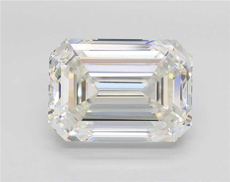 11.07ct G VVS2 Very Good Cut Emerald Lab Grown Diamond