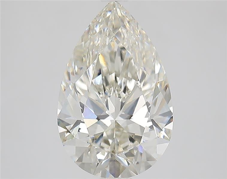 3.11ct I VVS2 Rare Carat Ideal Cut Pear Lab Grown Diamond