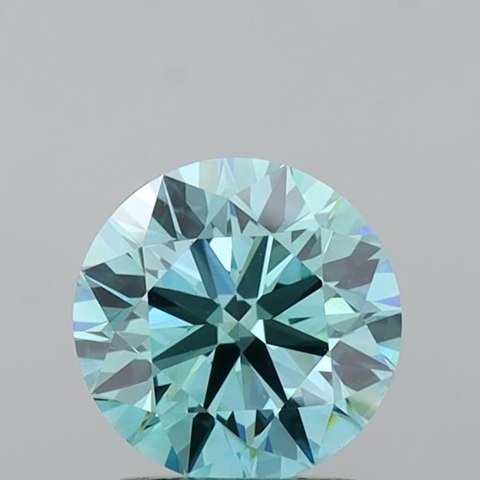 1.60 Ct. Fancy Vivid Blue Round Lab Diamond