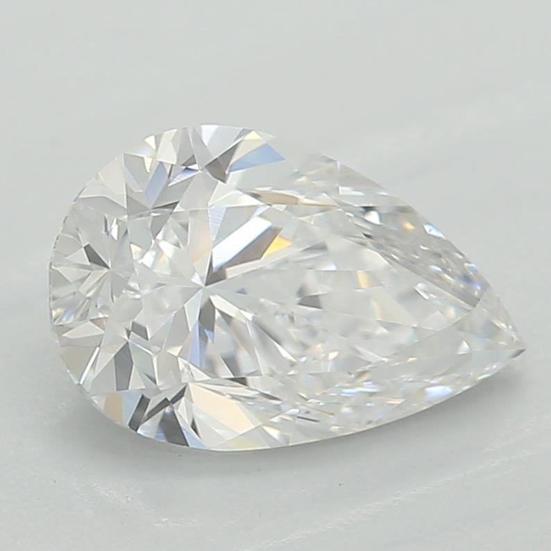0.79ct D VVS2 Very Good Cut Pear Lab Grown Diamond