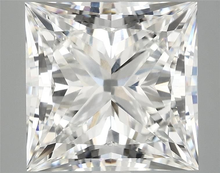7.20ct F VVS2 Rare Carat Ideal Cut Princess Lab Grown Diamond