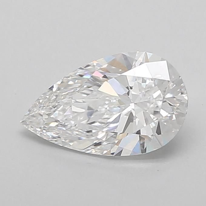 1.09ct D VVS2 Rare Carat Ideal Cut Pear Lab Grown Diamond