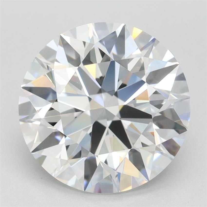 2.76ct D VVS1 Rare Carat Ideal Cut Round Lab Grown Diamond