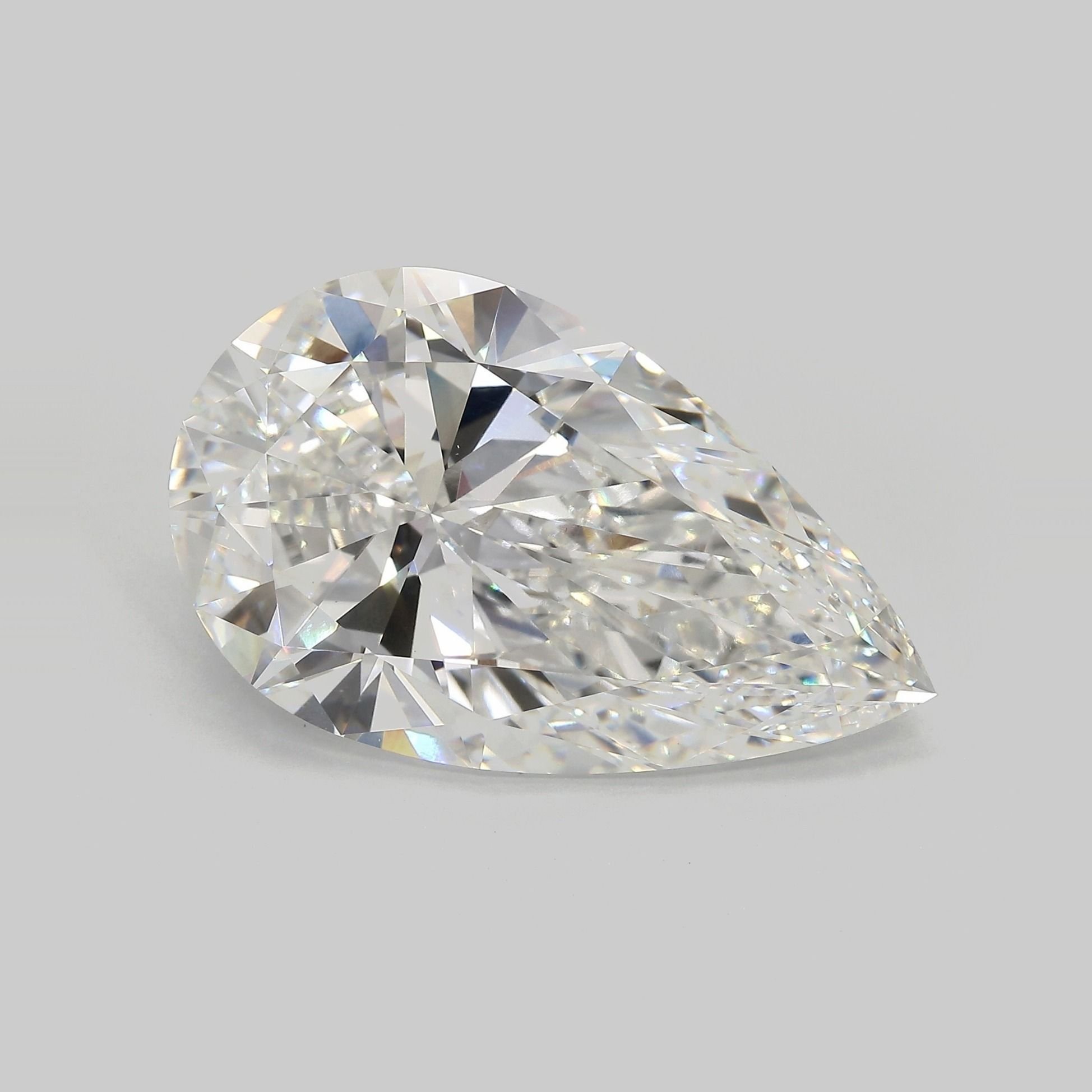 15.05ct F VVS2 Very Good Cut Pear Lab Grown Diamond